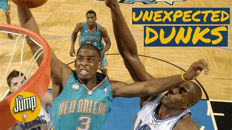 The Top 5 Unexpected Dunks In Nba History The Jump Youtube