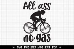 All Ass No Gas SVG Cycling Girl SVG Cyclist Girl SVG