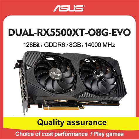 PLACA DE VIDEO ASUS DUAL RADEON RX 5500 XT 8GB OC 128 BIT DUAL