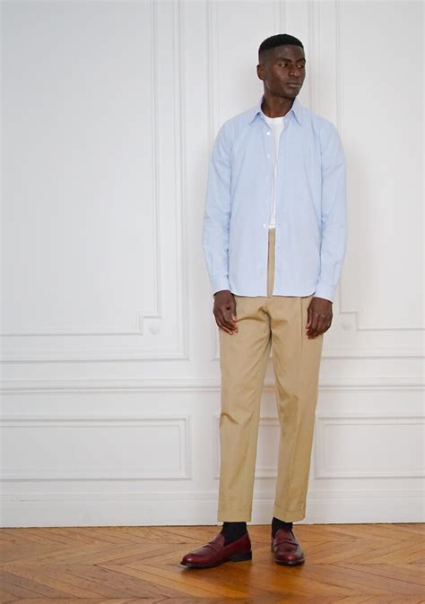 Tenue Brunch Sur Mesure Pantalon Droit À Pinces Beige Rives Paris