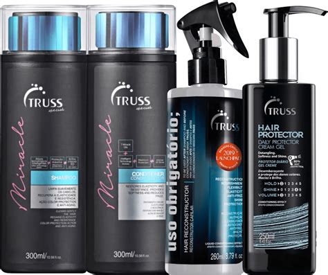 Kit Truss Miracle Hair Protector Uso Obrigatório Beleza na Web