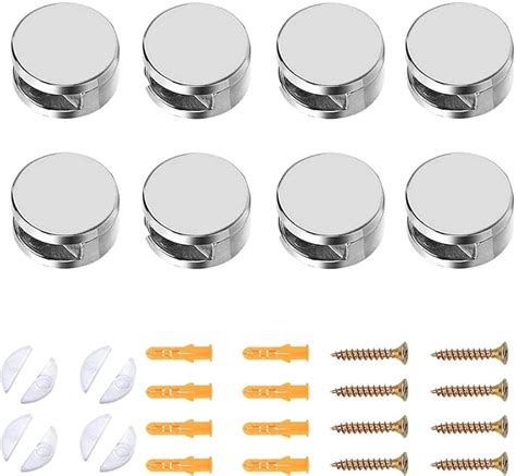 HO2NLE 8 Stück Spiegelhalterung Edelstahl Abstandshalter für Glas