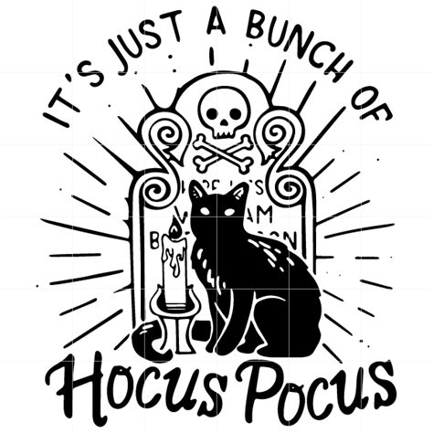 Black Cat Hocus Pocus Svg Digital Download Black Cat Halloween Hocus Pocus Cricut Halloween