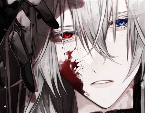 Download A Mysterious And Intimidating Scary Anime Boy Stares Ominously Wallpaper