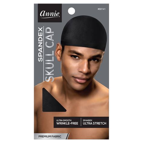 Annie Spandex Black Skull Cap Hair Scarf Styles Jumbo Braids Shower