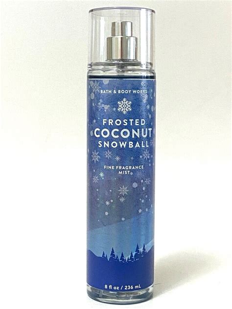 1 BATH BODY WORKS FROSTED COCONUT SNOWBALL BODY SPRAY FINE FRAGRANCE