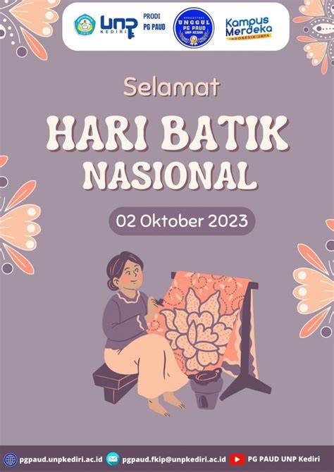Selamat Memperingati Hari Batik Nasional 2023 Pgpaud