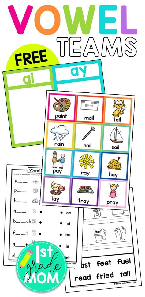 Vowel Team Practice Worksheets