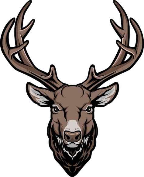 Illustration Graphique Vectoriel De La Mascotte Tête De Cerf Bon Pour