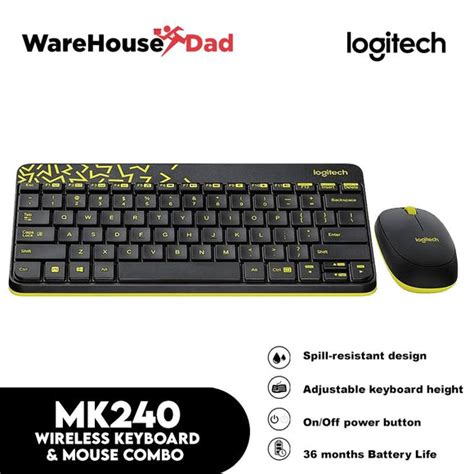 Logitech Mk240 Wireless Keyboard And Mouse Combo Warehousedad