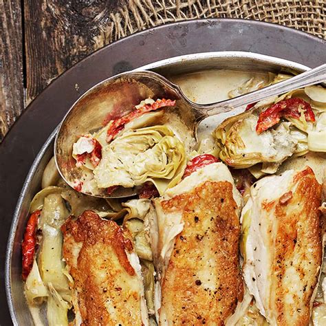 Chicken With Artichokes And Sun Dried Tomatoes Seasons And Suppers