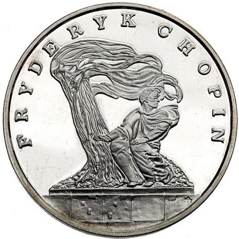 100 000 złotych Fryderyk Chopin 1990 rok Monety Kolekcjonerskie