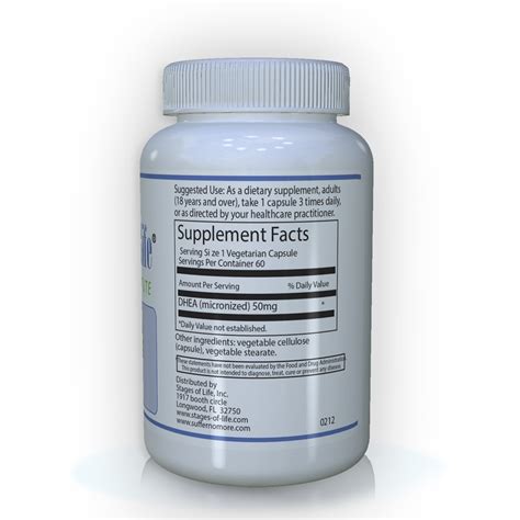 DHEA - 50 mg - 60 Capsules – Stages of Life Vitamins
