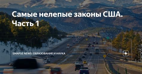 Самые нелепые законы США. Часть 1 | Smapse News: Образование и наука | Дзен