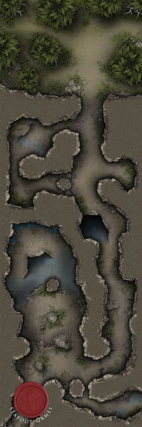 Thods Crystal Caverns X Battlemap Cavern Cave Entrance