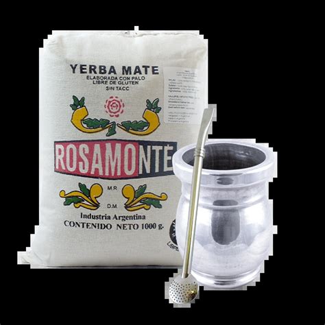 Yerba Mate Rosamonte 1 Kg Set Di Tazze Di Palo Santo Mate Set Kit