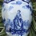 S Antique Old Delft Ginger Jar Vase Delfts Blauw Deksel Vaas