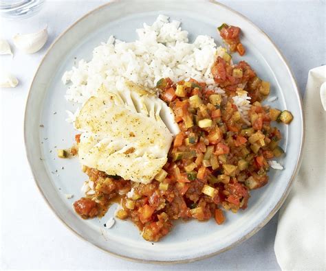 Witte Visfilet Met Provençaalse Saus En Rijst 15gram Foodbox