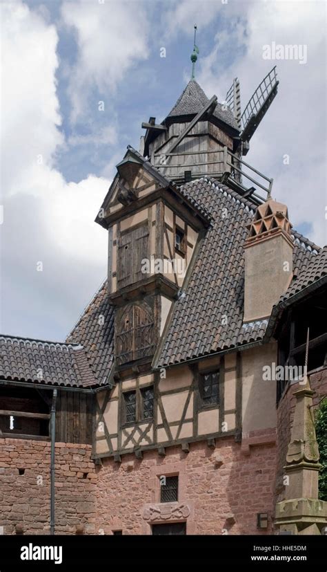 Detail Of The Haut Koenigsbourg Castle A Historic Castle Located In A