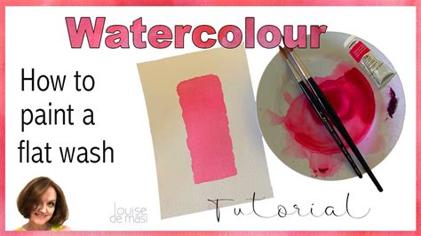 How To Paint A Flat Wash Basic Watercolour Techniques Youtube