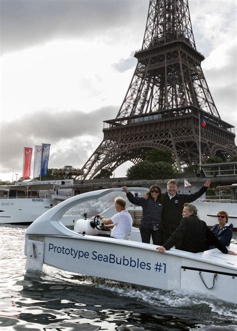 Sea Bubbles les tests des taxis volants sur la Seine repoussés de