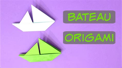 B Teau Voilier En Origami Youtube