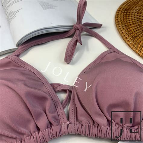 Jual Kai Solid Bikini Set Bikini Pantai Bikini Segitiga Bikini