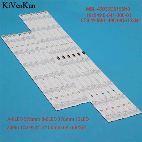 LED Backlight Strips For SONY KD 49X8005C KD 49X9000F KD 49XE9005 KD