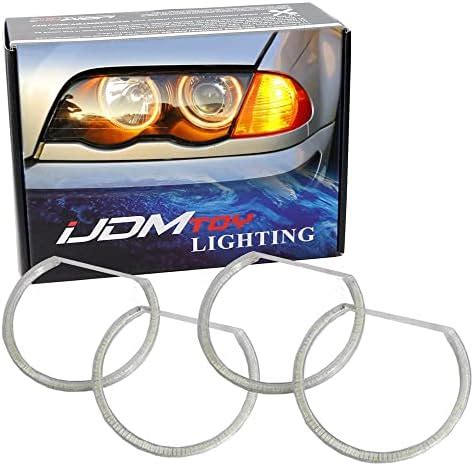 Ijdmtoy Switchback Kit De Anillos De Halo Led De Doble Color Blanco