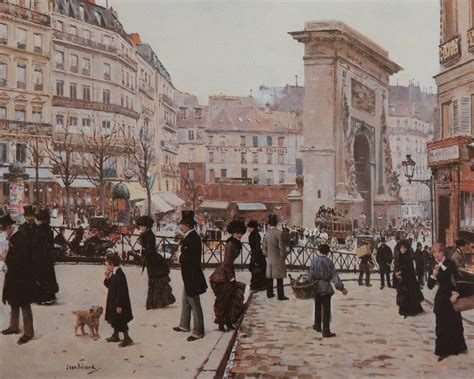 Jean Beraud Vintage Print Le Boulevard St Denis Paris Art