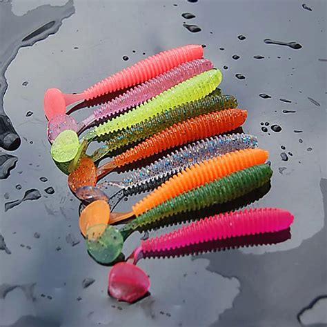 Pcs Random Color Artificial Maggot Worm Fishing Lure Soft Bait