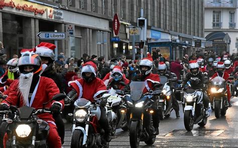 Brest Ces Pères Noël préfèrent la moto au traîneau Vidéo Le Télégramme