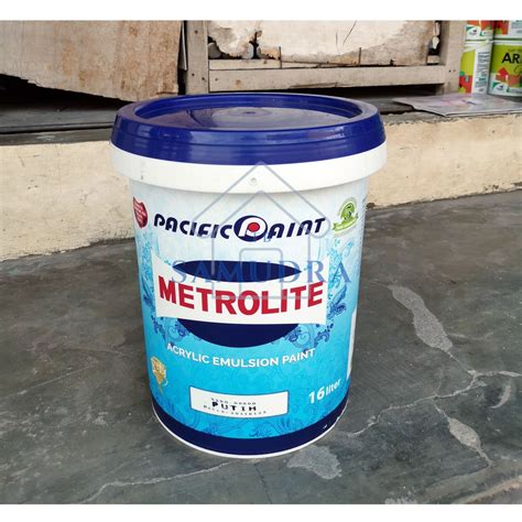 Jual Cat Tembok Metrolite Putih Pail Pal Cat Plafon Gipsum Triplex