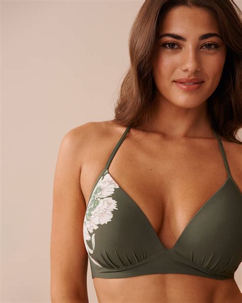 PROVENÇAL BOUQUET Triangle Bikini Top Provençal Bouquet la Vie en Rose