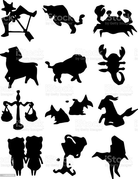 Zodiac Sign Icons Stock Illustration Download Image Now Abstract