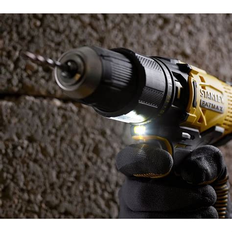 Stanley Fatmax Scd711d2k B1 20v 2 0ah Cordless Brushed Hammer Drill