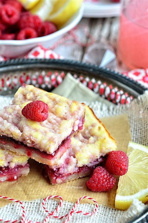 Raspberry Lemonade Bars TidyMom