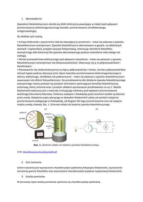 Sprawozdanie Z Laboratorium Podstaw Fizyki Zjawiskiem