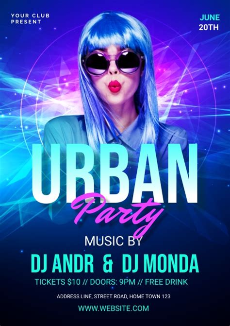 Urban Party Flyer Template Postermywall