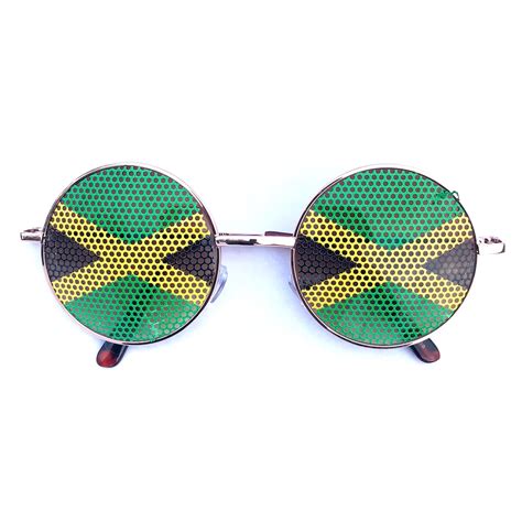 Jamaican Flag Graphic Aviator Sunglasses Other Styles Etsy