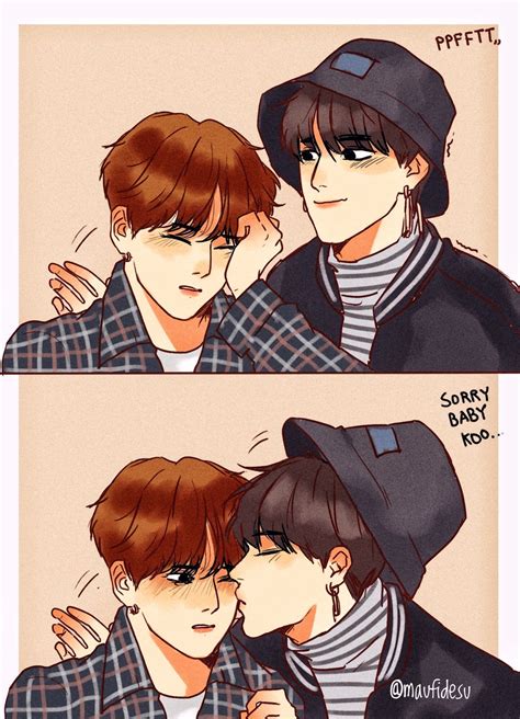 Pin By Roseanne On Bts Yoonkook Fanart Bts Fanart Yoongi