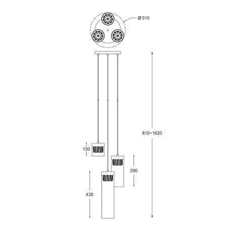 Lampa wisząca GEM P0389 03D 0FD2 brąz antyczny Zuma Line