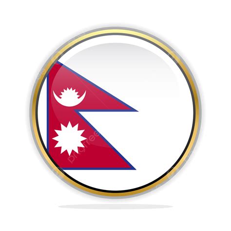 Button Flag Design Template Nepal Vector, Flag, Vector Flag, Button Flag PNG and Vector with ...