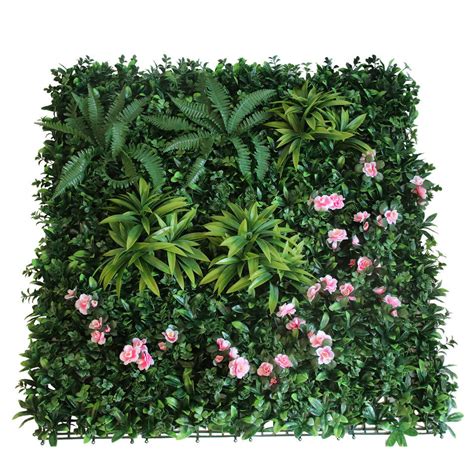 Uv Production Faux Panels Green Grass Artificial Boxwood Hedge Wall For