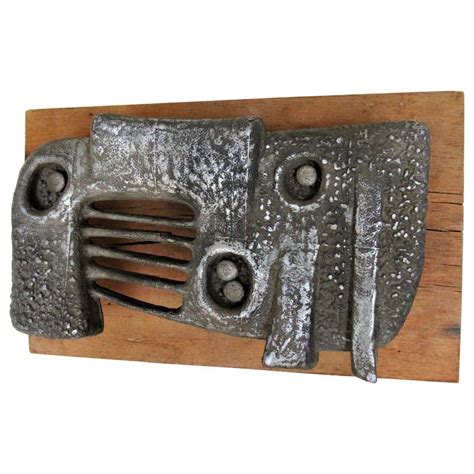 Abstract Metal Wall Sculpture at 1stDibs