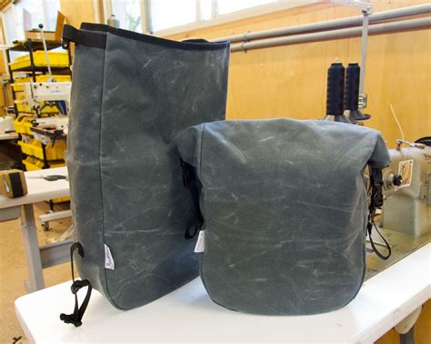 Waxed Canvas Bike Panniers Waterproof Made In Usa — Buckhorn Bags