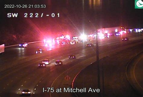 Crash On Interstate 75 Near Exit 6 Closing Northbound Lanes