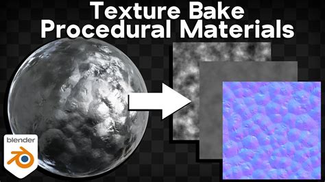 How To Texture Bake Procedural Materials In Blender Tutorial Youtube