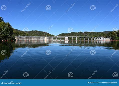 Santeetlah Dam On Lake Santeetlah And Cheoah River In North Carolina