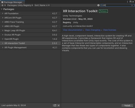 Unity VR 开发教程 OpenXR XR Interaction Toolkit 一 安装和配置 CSDN博客